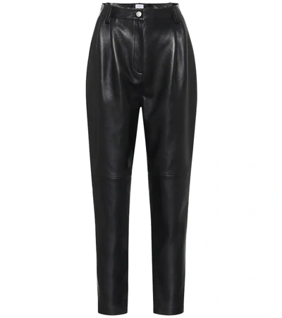 Magda Butrym Wembley High-rise Leather Pants In Black