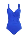 Miraclesuit Swim Razzle Dazzle Siren One-piece Swimsuit In Delphine Blue