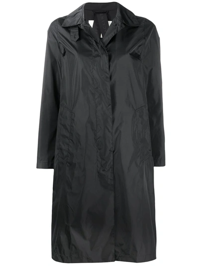 Mackintosh Dunkeld Water-repellent Single-breasted Coat In Black