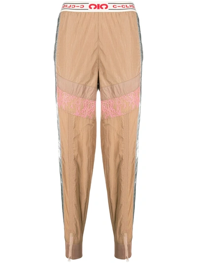 Pinko Panelled Joggers In Neutrals
