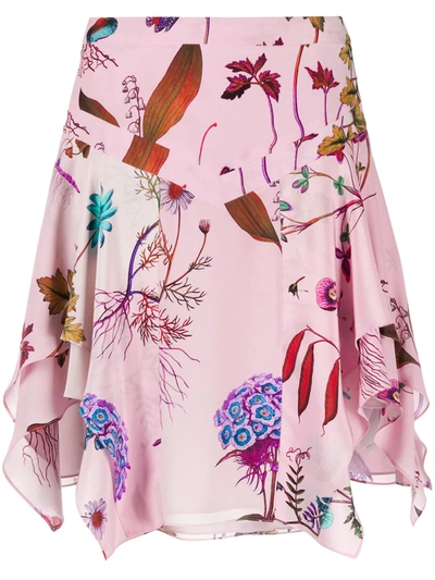 Stella Mccartney Fantasy Print Draped Skirt In Pink