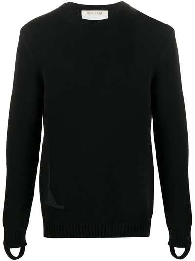 Alyx Appliqué Knitted Jumper In Black