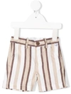 Il Gufo Babies' Brown Bermuda Shorts In Marrone