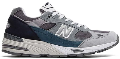 Pre-owned New Balance  991 Nu Block Grey In Grey/blue-teal