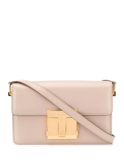 Tom Ford Medium 001 T-clasp Shoulder Bag In Neutrals