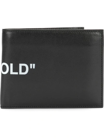 Off-white ”bi-fold” Wallet In Black