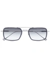 Dita Eyewear Mach Seven Square Frame Sunglasses In Black