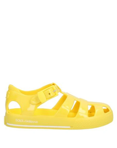 Dolce & Gabbana Kids' Sandals In Yellow