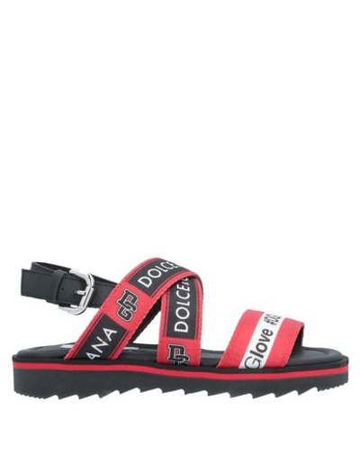 Dolce & Gabbana Kids' Sandals In Red
