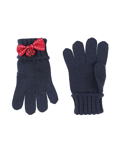 Dolce & Gabbana Kids' Gloves In Dark Blue