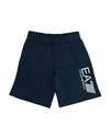 Ea7 Kids' Shorts & Bermuda In Dark Blue