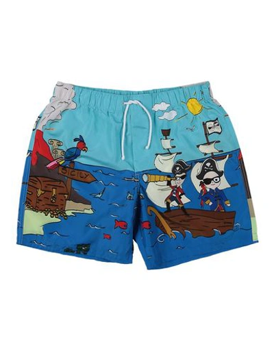 Dolce & Gabbana Kids' Swim Shorts In Blue