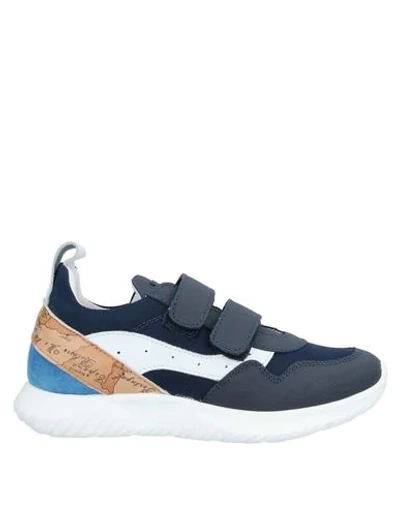 Alviero Martini 1a Classe Kids' Sneakers In Dark Blue