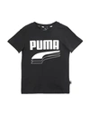 Puma Kids' Little Boy's Rebel Bold T-shirt In Black Heather