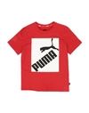Puma Kids' T-shirts In Red