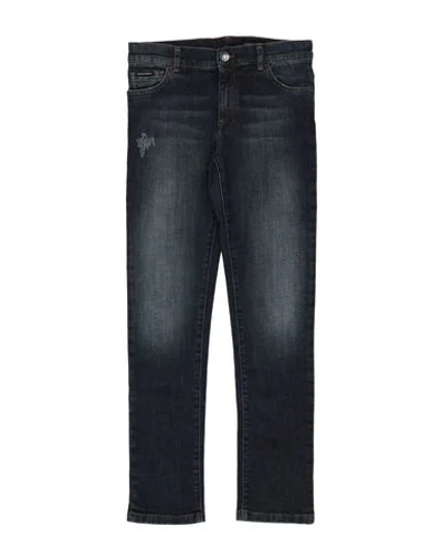 Dolce & Gabbana Kids' Denim Pants In Blue