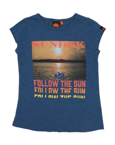 Sundek Babies' T-shirt In Blue