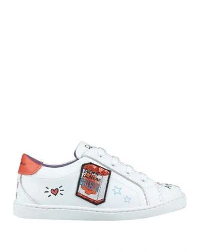 Dolce & Gabbana Kids' Sneakers In White