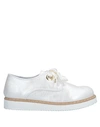 Alberto Guardiani Kids' Laced Shoes In Ivory