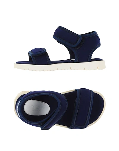 Dolce & Gabbana Kids' Sandals In Dark Blue