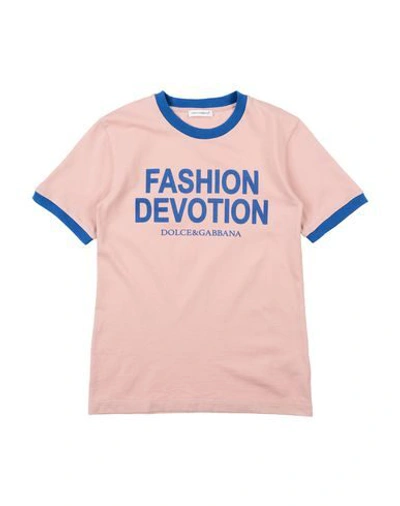 Dolce & Gabbana Kids' T-shirts In Pink