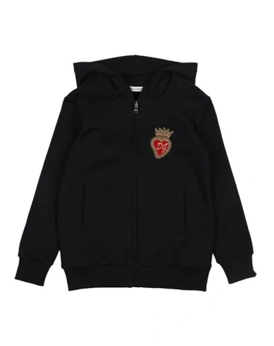 Dolce & Gabbana Kids' Sweatshirts In Black