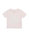 Puma Kids' T-shirts In Light Pink