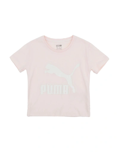 Puma Kids' T-shirts In Light Pink