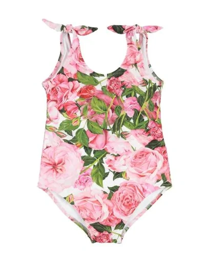Dolce & Gabbana Kids' One-piece Swimsuits In Pink