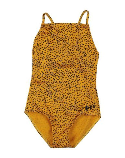 Bobo Choses Kids' One-piece Swimsuits In Yellow