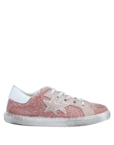2star Kids' Sneakers In Pastel Pink