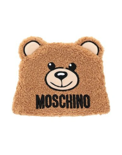 Moschino Babies' Hats In Brown