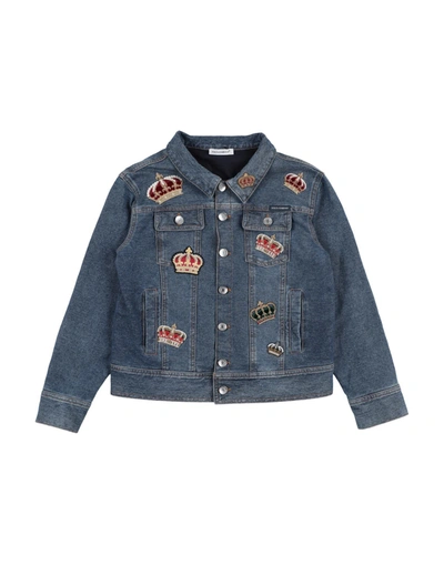 Dolce & Gabbana Kids' Denim Outerwear In Blue