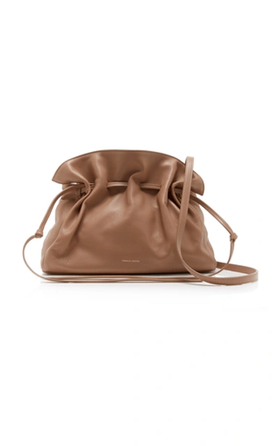 Mansur Gavriel Protea Leather Crossbody Bag In Brown