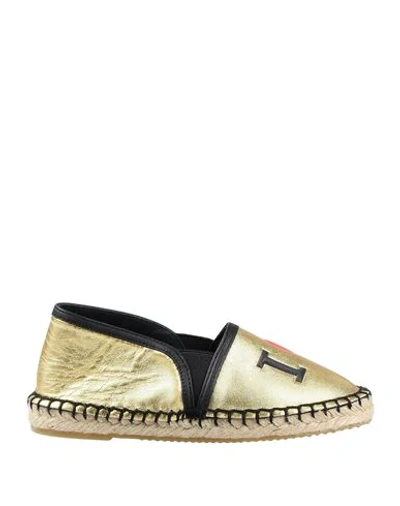 Dolce & Gabbana Kids' Espadrilles In Gold