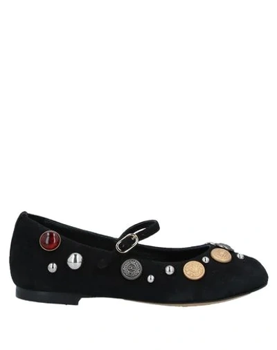 Dolce & Gabbana Kids' Ballet Flats In Black