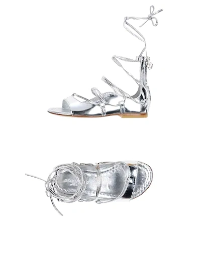 Dsquared2 Kids' Sandals In Silver
