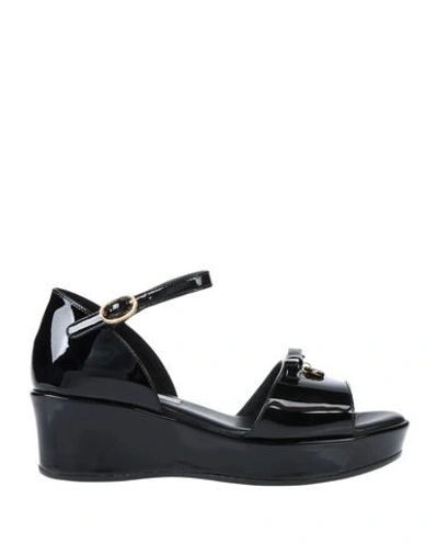Dolce & Gabbana Kids' Sandals In Black