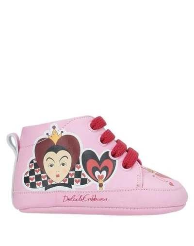 Dolce & Gabbana Babies' Newborn Shoes In Pink