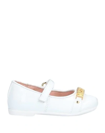 Moschino Babies' Ballet Flats In White