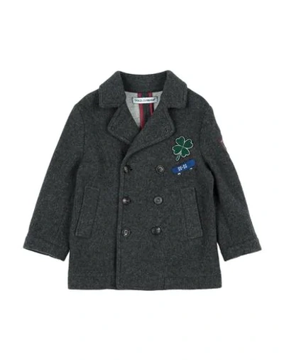 Dolce & Gabbana Kids' Coat In Lead