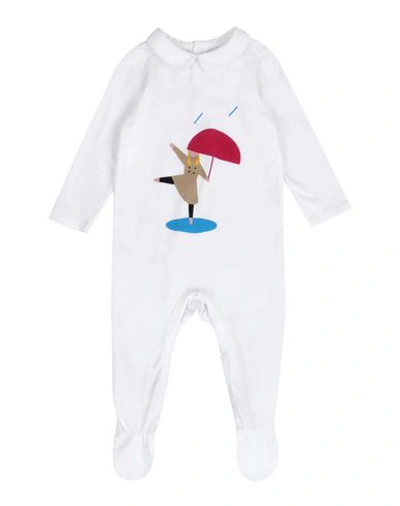 Burberry Babies' Romper In White