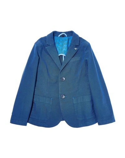 Armani Junior Kids' Suit Jackets In Azure