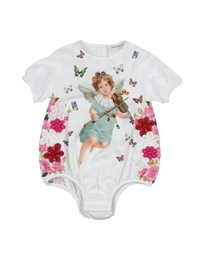 Dolce & Gabbana Babies' Bodysuit In White