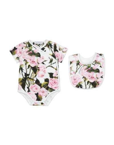 Dolce & Gabbana Babies' Bodysuits In Pink