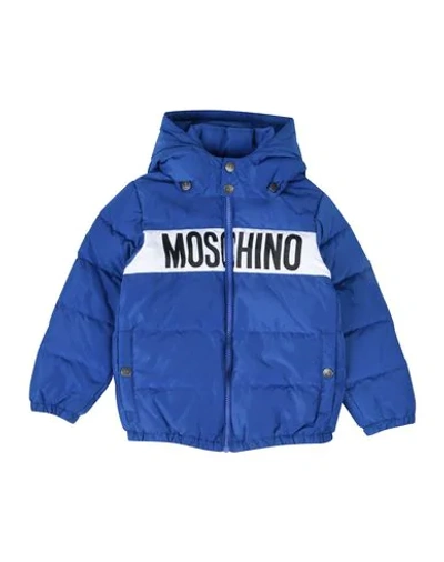 Moschino Babies' Down Jacket In Blue