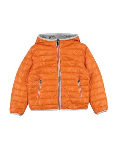 Add Kids' Down Jackets In Orange