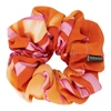 Versace Jungle-print Crepe Hair Scrunchie In Fuchsia