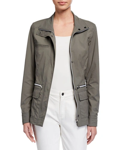 Anatomie Summer Kenya Cargo Pocket Jacket In Dark Gray