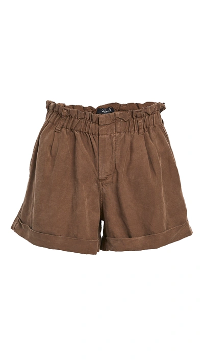 Rails Monty Linen Shorts In Brown